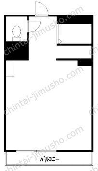 泰共フラットビル4階の間取図