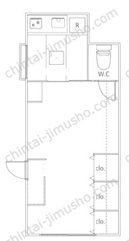 BELISTA東日暮里1階の間取図