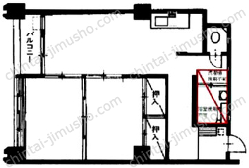升本マンションの間取図