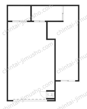 調布ヶ丘2丁目倉庫事務所1階の間取図