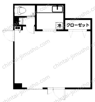 興栄コーポ1階の間取図