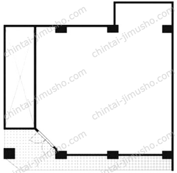 ウエスト21ビル1階の間取図