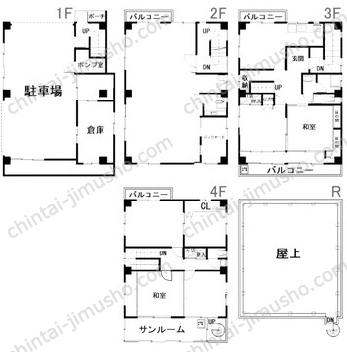 並木ビル一棟の間取図