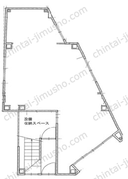若林ビル1階の間取図
