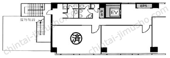 東益ビル4階の間取図
