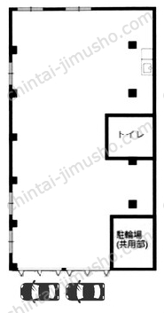 ニイガタビル1階の間取図