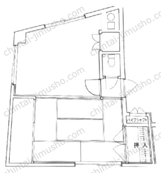 古屋ビル2階の間取図