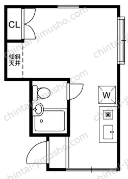 クァトロK・K1階の間取図