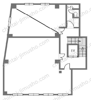 エコービル2階の間取図