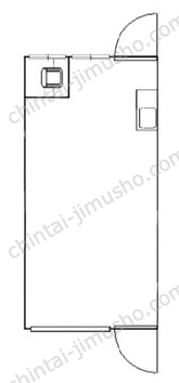 南養荘1階の間取図