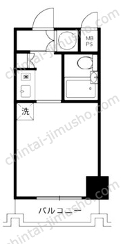 藤和伊勢佐木町ハイタウン4階の間取図