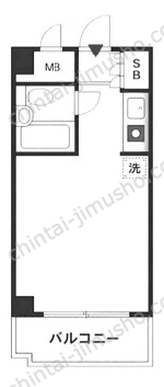ライオンズマンション関内の間取図
