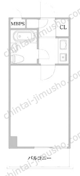 ライオンズマンション山下公園5階の間取図