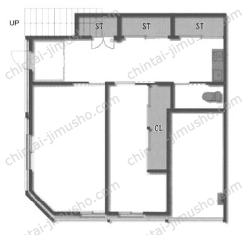 林ハイツ1階の間取図
