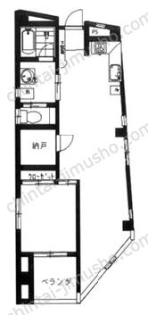 笹山ビル3階の間取図