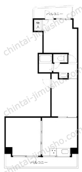 山口ビル3階の間取図