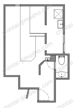 脇田ビル3階の間取図