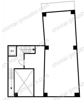 SUN表参道2階の間取図