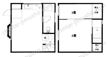 本羽田戸建て一棟の間取図
