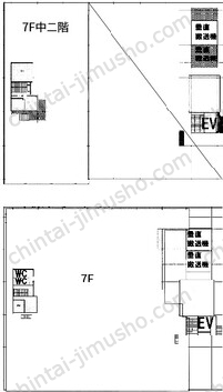 （仮称）潮見2丁目貸倉庫7階の間取図