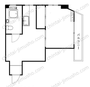 第二前澤マンション2階の間取図