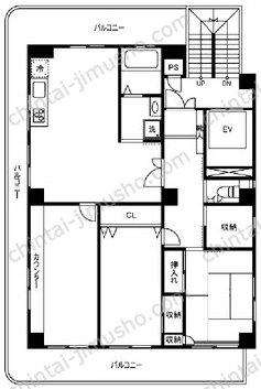 ホライズン東四つ木4階の間取図