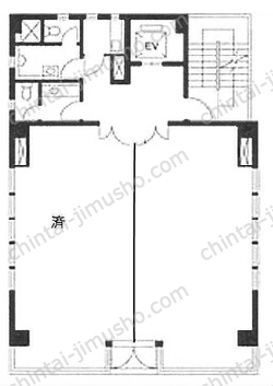 志村ビル2階の間取図