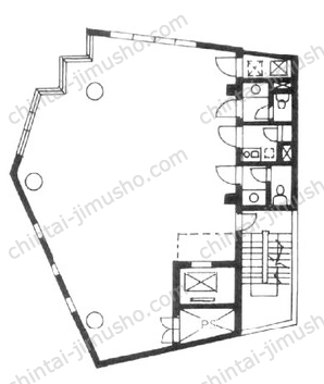 新井薬師駅前ビル2階の間取図