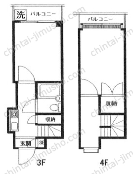 サンウッドパレス3階の間取図