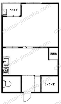 三原堂ビル2階の間取図