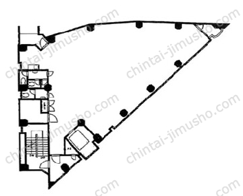 新宿サンビル5階の間取図