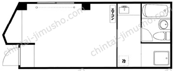 ワンズビル1階の間取図