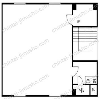 八幡ビル2階の間取図