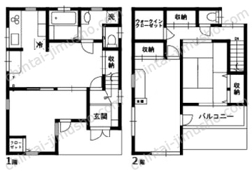糀谷HOUSE一棟の間取図