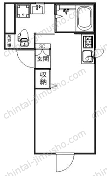 コフレ中野1階の間取図