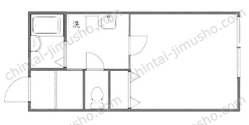 アイル中野1階の間取図