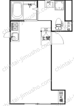 コフレ中野2階の間取図