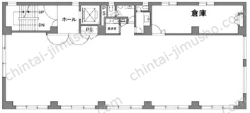 アルファゾーンビル1階の間取図
