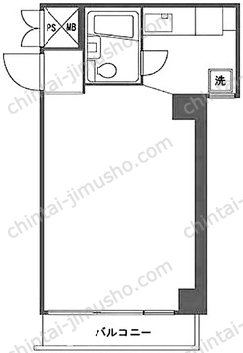 田町センチュリーマンション4階の間取図