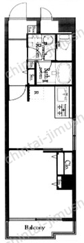 キャッスルマンション西新宿5階の間取図