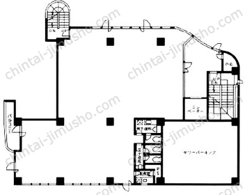弥助ビル3階の間取図