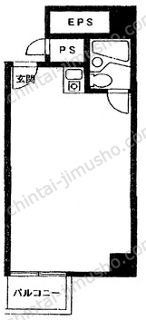 浜松町ダイヤハイツ9階の間取図
