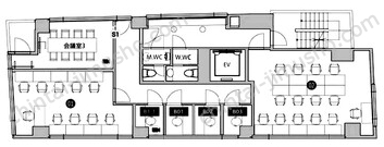 RIPL9／THE HUB 田町三田2階の間取図