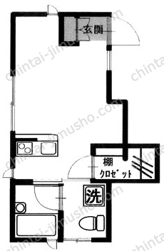 Kコート綾瀬1階の間取図