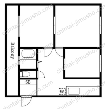エビヤビル3階の間取図