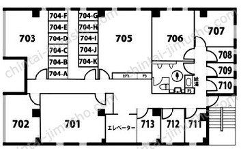 天翔オフィス上野末広町の間取図