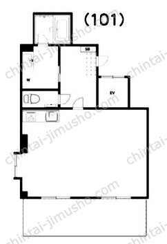 スリーストーリー広尾マンション1階の間取図