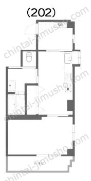 スリーストーリー広尾マンション2階の間取図