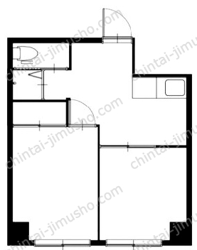 根岸第二ビル2階の間取図