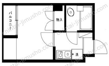 龍氏ビル2階の間取図